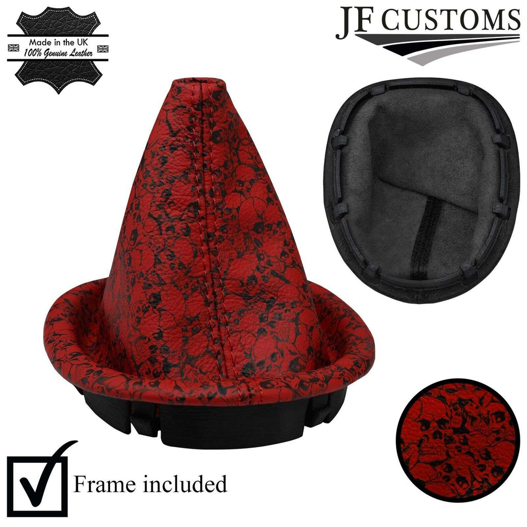 FITS HOLDEN COMMODORE VT VX VU 97-02 D RED STITCH UV PRINTED LEATHER GEAR+FRAME