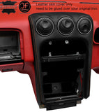 TAN STITCH CENTRE DASH TRIM LEATHER COVER  FITS ALFA ROMEO GTV 916 PHASE 2