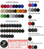 RED STITCH 2X MID DOOR CARD TRIM LEATHER COVERS FOR BMW 8 SERIES E31 90-99