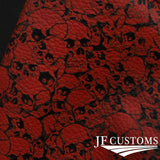 FITS HOLDEN COMMODORE VT VX VU 97-02 D RED STITCH UV PRINTED LEATHER GEAR+FRAME