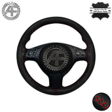 FITS BMW 5 SERIES E39 LUXURY LEATHER STEERING WHEEL CUSTOM COVER MADE IN UK