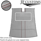 D RED STITCH L GREY SUEDE SUNROOF HEADLINER COVER FOR JAGUAR XJ6 X300 X308