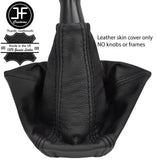 BLACK TOP GRAIN REAL LEATHER MANUAL GEAR GAITER FOR FIAT DOBLO CARGO 2001-2010
