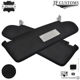 BLACK STITCH LEATHER & SUEDE TOP RECOVERY KIT COVERS FOR VW GOLF MK5 04-09 5DR