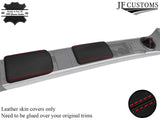 RED STITCH REAL LEATHER GEAR GAITER & 2X ARMREST COVERS FITS MAZDA RX8 03-12