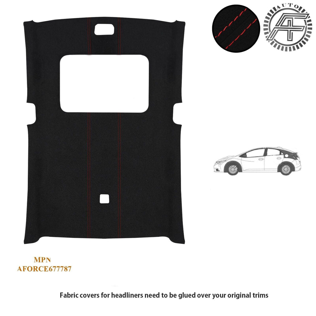 LUXE SUEDE HEADLINER COVER FITS HONDA CIVIC SI SEDAN 2013-2015