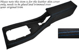 BLUE STITCH CENTRE CONSOLE COVER & ARMREST LEATHER COVER FITS TRIUMPH TR7 TR8