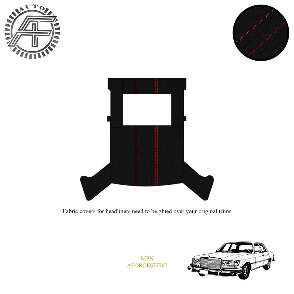 LUXE SUEDE HEADLINER COVER FITS MERCEDES W116 4-DOOR SEDAN + SUNROOF 1972-1980