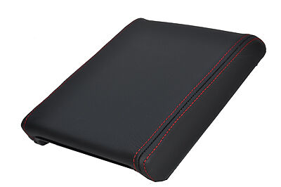 FITS BMW E39 96-03 ARMREST COVER LEATHER COVER red stitch CUSTOM NEW MADE IN UK