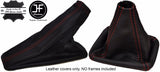 RED STITCH REAL LEATHER GEAR HANDBRAKE GAITER FOR ALFA ROMEO GIULIETTA 10-17
