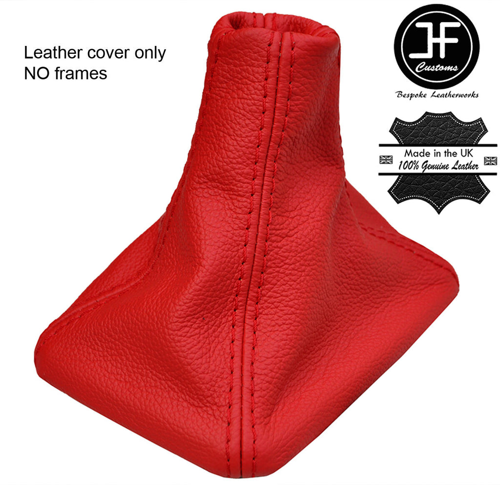 RED TOP GRAIN REAL LEATHER MANUAL GEAR GAITER FITS TOYOTA MR2 MK2 1989-2000