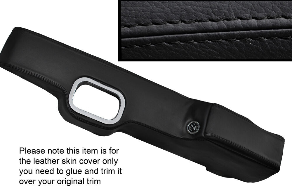 BLACK STITCH CENTRE CONSOLE & ARMREST SKIN COVERS FITS PONTIAC GTO JUDGE 1969