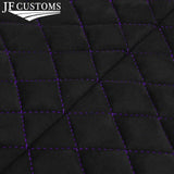 DSG2 PURPLE STITCH D GREY LUXE SUEDE HEADLINER COVER FOR AUDI A3 8P 04-12 3 DOOR