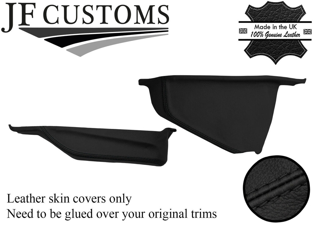 BLACK STITCH CENTRE CONSOLE SIDE TRIM LEATHER COVERS FOR TOYOTA MR2 MK1 84-90