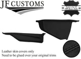 BLACK STITCH CENTRE CONSOLE SIDE TRIM LEATHER COVERS FOR TOYOTA MR2 MK1 84-90