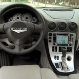 BLACK STITCH GEAR SURROUND LEATHER SKIN COVER FITS ALFA ROMEO 166 98-07