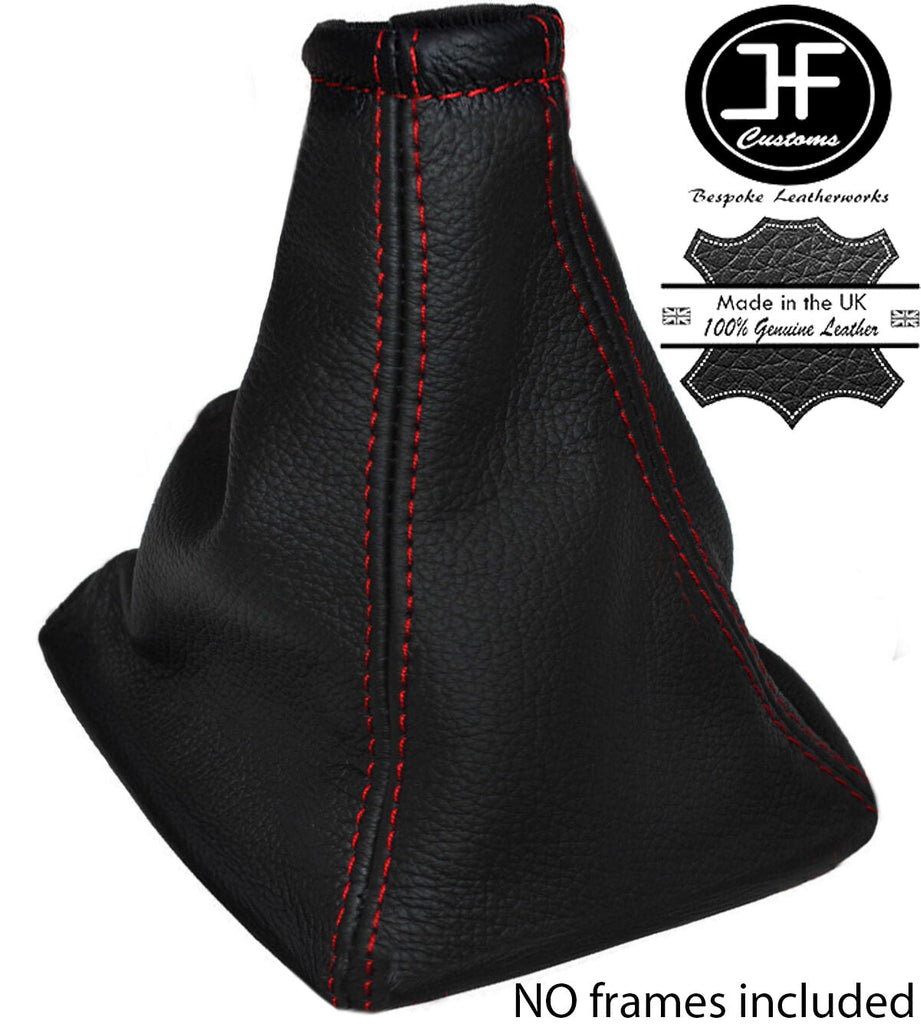 RED STITCH MANUAL REAL LEATHER GEAR STICK GAITER FITS FORD C MAX 2003-2007