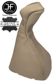 BEIGE REAL LEATHER MANUAL GEAR KNOB GAITER COVER FITS MERCEDES E CLASS W211