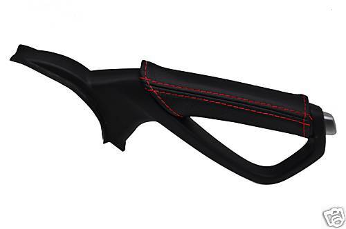 FITS MAZDA RX8 HANDBRAKE COVER LEATHER RED STITCHING MADE IN UK