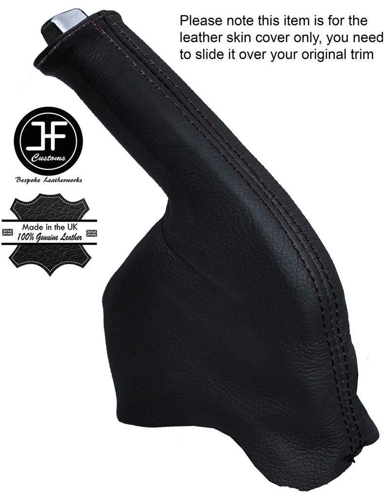 BLACK STITCHING LEATHER HANDBRAKE GAITER FITS HONDA CRV 2012-2016 CUSTOM NEW