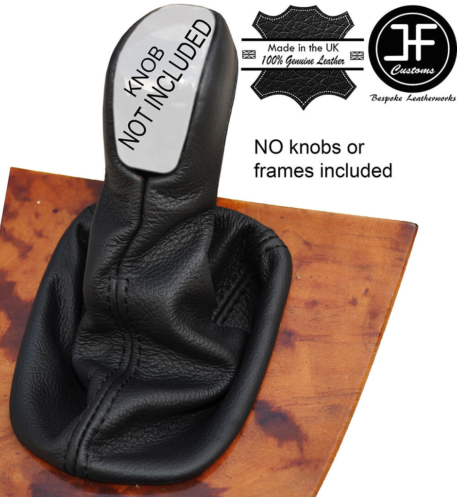 BLACK STITCH MANUAL LEATHER GEAR KNOB GAITER COVER FITS MERCEDES CLK W209 02-09