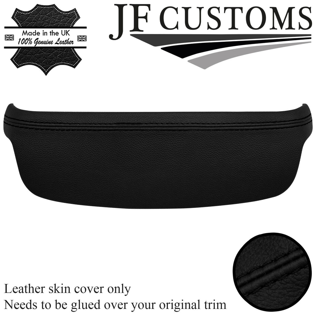 BLACK STITCH ITALIAN LEATHER REAR WINDOW LIGHT TRIM COVER FOR BMW E46 SEDAN