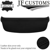 BLACK STITCH ITALIAN LEATHER REAR WINDOW LIGHT TRIM COVER FOR BMW E46 SEDAN