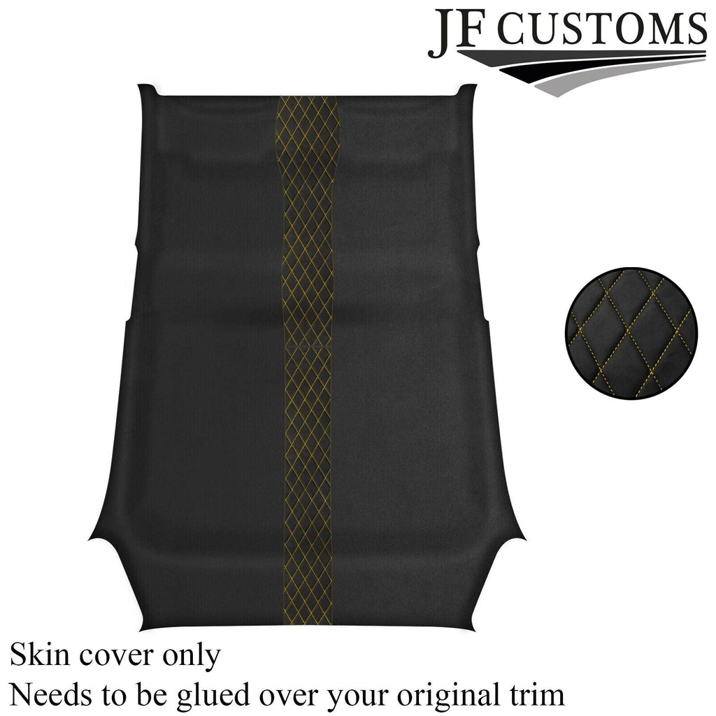 DSG2 YELLOW STITCH D GREY SUEDE HEADLINER COVER FOR RENAULT CLIO MK3 05-09 5DR