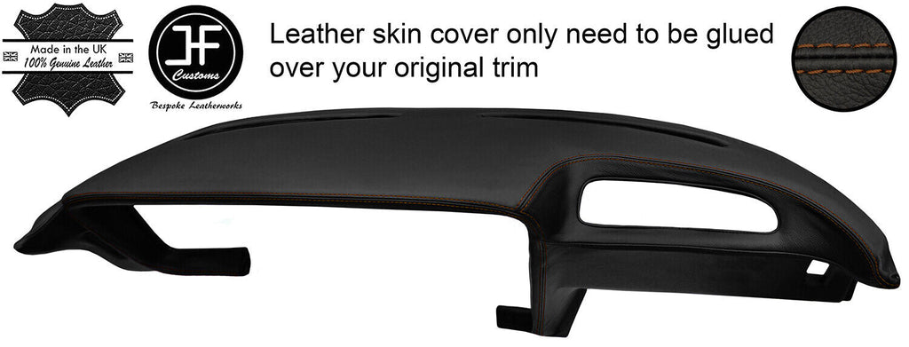 BROWN STITCHING DASH DASHBOARD REAL LEATHER COVER FITS OPEL GT CLASSIC 68-73