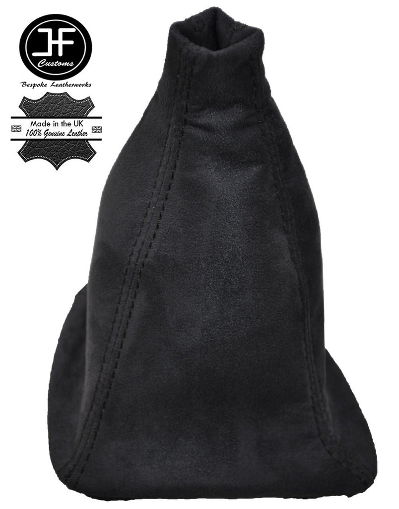 BLACK STITCH SUEDE MANUAL GEAR STICK GAITER FOR HONDA CIVIC COUPE 2001-2006