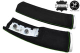 GREEN STITCH 2X DOWN TUBES SUEDE COVERS FITS BMW MINI COOPER S R50 R53 01-06
