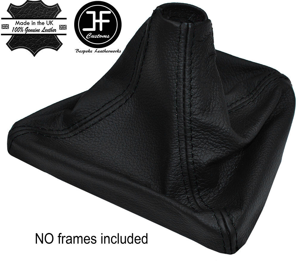 BLACK STITCHING REAL LEATHER MANUAL GEAR GAITER FITS BMW 5 SERIES E39 1995-2002