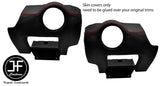 RED STITCH 2X SIDE VENT PANEL CARBON VINYL COVERS FOR LOTUS ELISE S2 07-13
