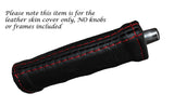 RED STITCH HANDBRAKE HANDLE LEATHER SKIN COVER FITS ALFA ROMEO SPIDER 105