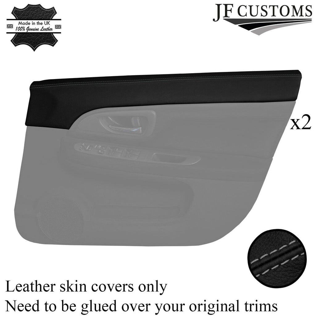 GREY STITCH 2X TOP FRONT DOOR CAPPING COVERS FOR SUBARU IMPREZA WRX STI 03-07