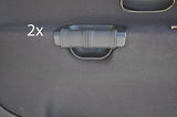 black stitching FITS  MITSUBISHI CARISMA 96-06 2X DOOR HANDLE COVERS CUSTOM NEW