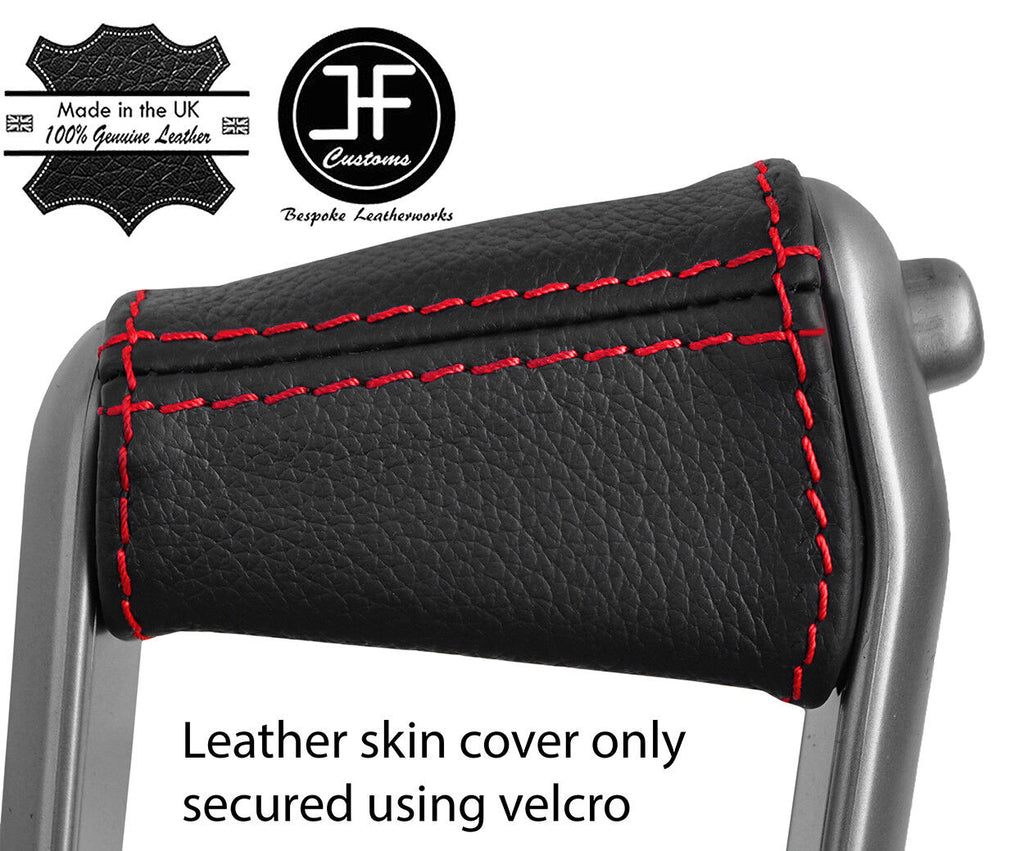 RED STITCH HANDBRAKE HANDLE LEATHER COVER FITS RENAULT MEGANE 02-08 STYLE 2