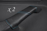 BLUE STITCH  FITS VW GOLF 5 MK5 V JETTA 04-2009 2X REAR DOOR HANDLE COVERS