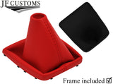 RED TOP GRAIN LEATHER GEAR GAITER WITH PLASTIC FRAME FOR FORD FOCUS MK2 08-11