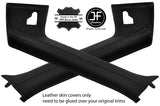 BLACK STITCH 2X A PILLAR LEATHER COVERS FITS BMW Z4 E85 ROADSTER 03-09 STYLE 2