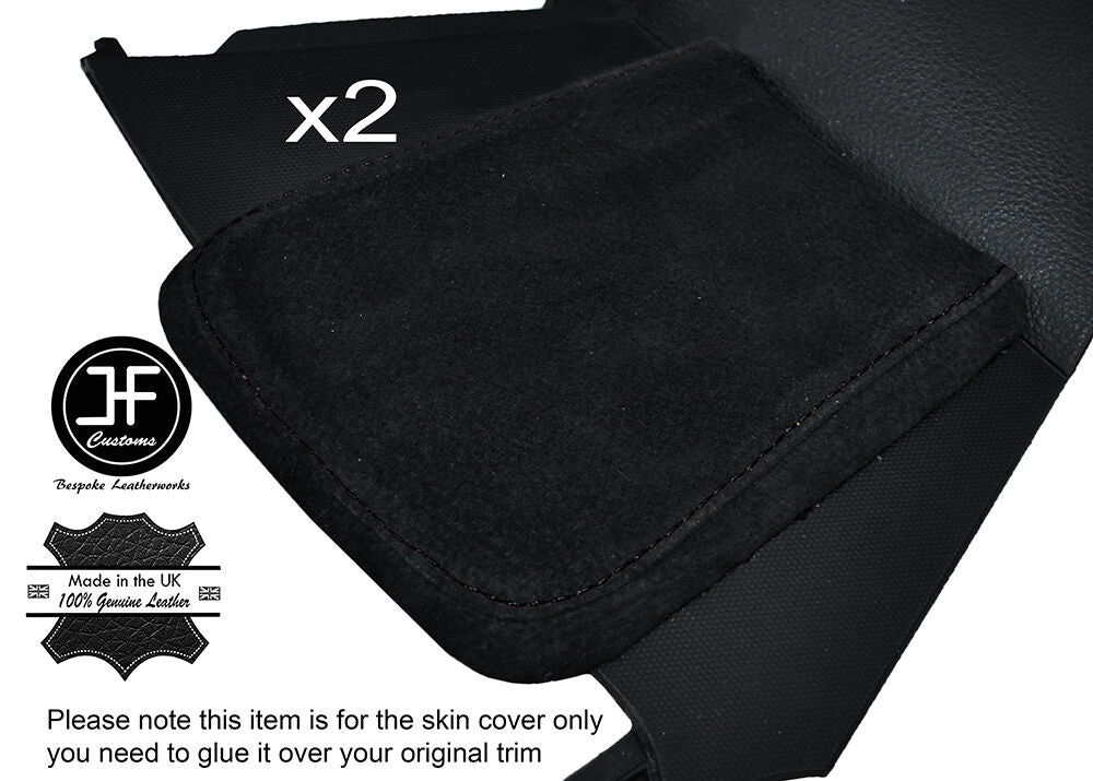 BLACK STITCHING 2X KNEE PADS SUEDE COVERS FITS 350Z 2006-2009 CUSTOM NEW