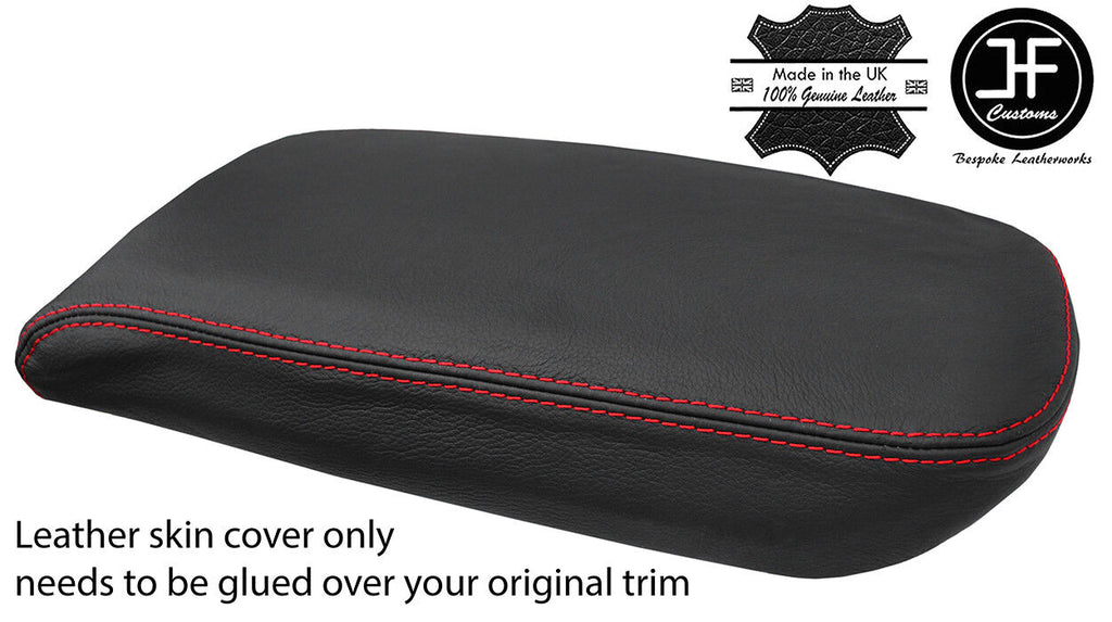 RED STITCHING REAL LEATHER ARMREST LID COVER FITS BMW X3 F25 2011-2018