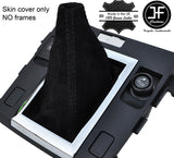 BLACK STITCH MANUAL REAL SUEDE GEAR GAITER FITS SUZUKI GRAND VITARA 2006-2013