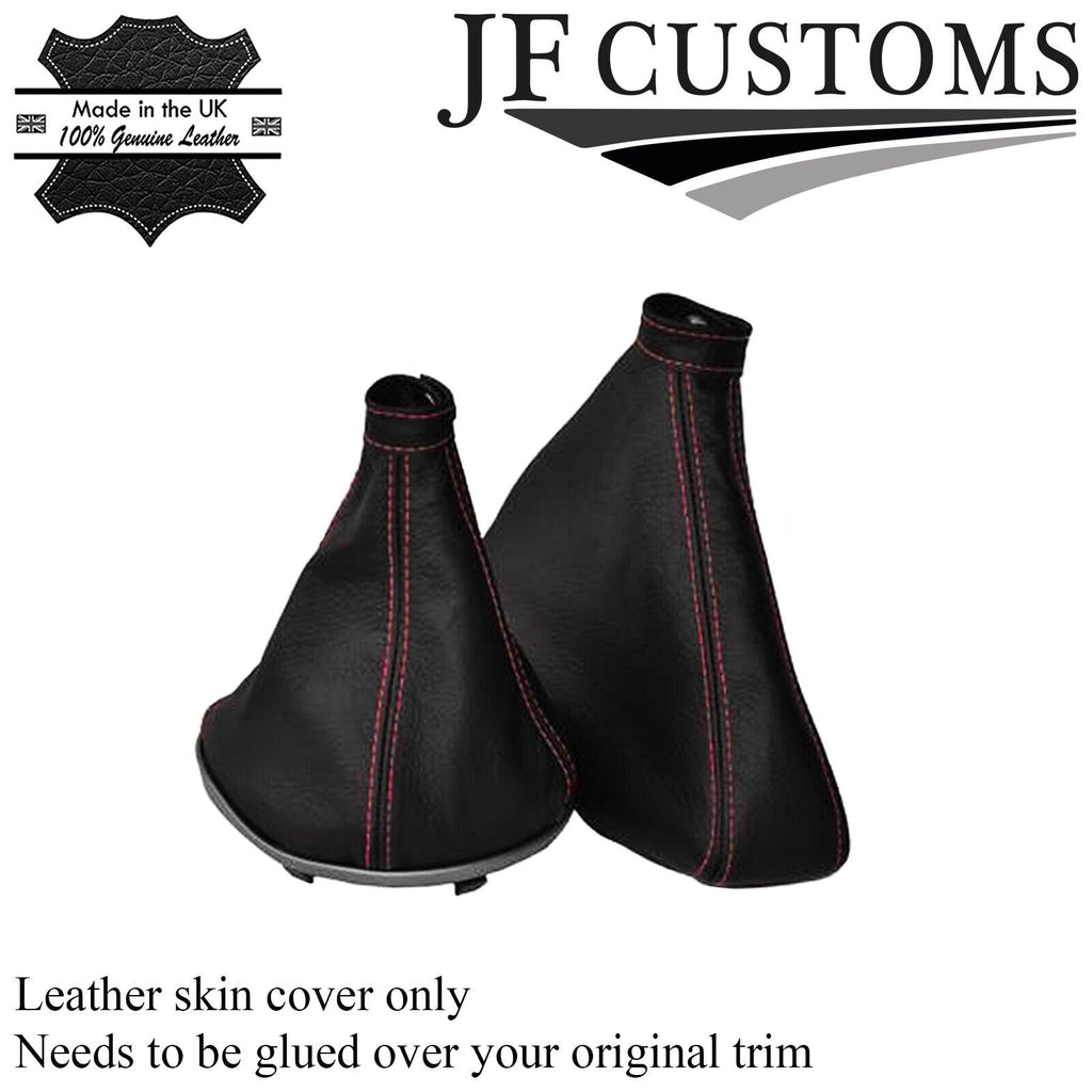 FITS ALFA ROMEO 156 GEAR HANDBRAKE GAITER RED STITCH 98-02 CUSTOM NEW MADE IN UK