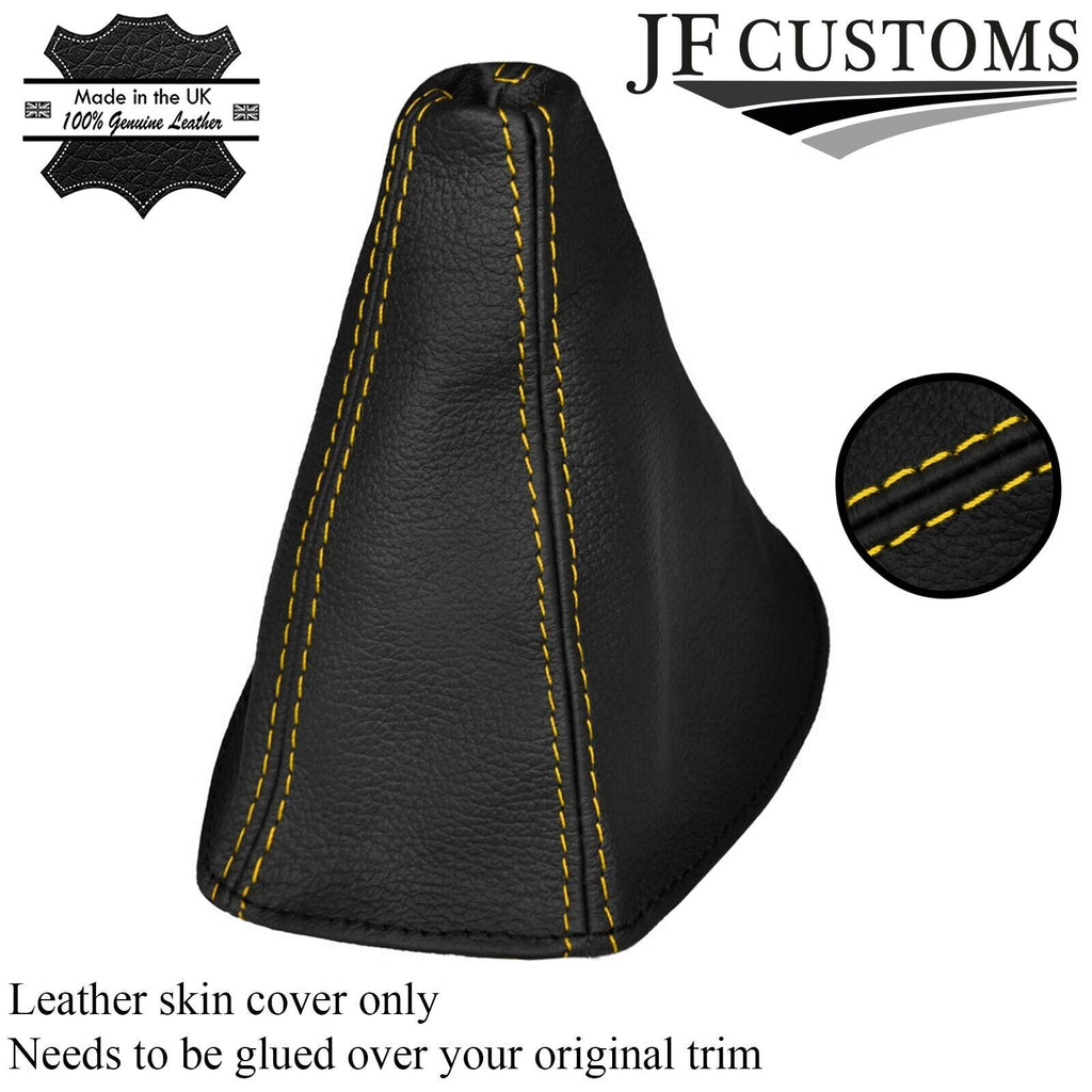 YELLOW STITCHING MANUAL LEATHER GEAR GAITER SHIFT BOOT FITS PONTIAC GTO 04-06