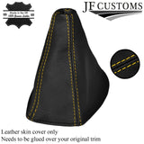 YELLOW STITCHING MANUAL LEATHER GEAR GAITER SHIFT BOOT FITS PONTIAC GTO 04-06