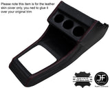 RED STITCHING CENTRE CONSOLE LEATHER COVER FITS VW GOLF MK1 JETTA CABRIO