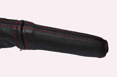 red stitch FITS VAUXHALL OPEL VECTRA B 95-02 LEATHER HANDBRAKE HANDLE COVER