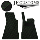 GREEN DIAMOND VINYL 2X TAILORED FLOOR CARPETS FOR SMART ROADSTER 03-07 JF1