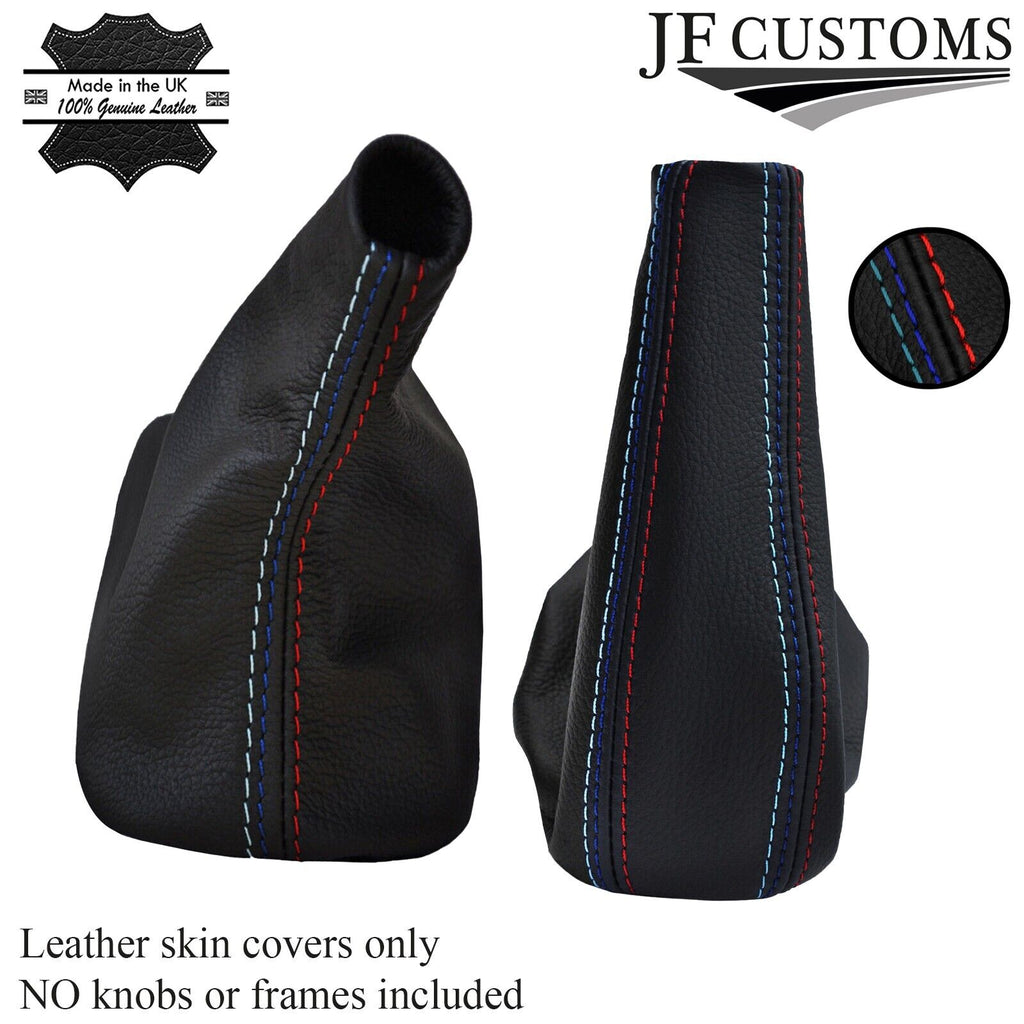 FOR BMW E90 91 92 93 3 SERIES AUTOMATIC LEATHER GEAR HANDBRAKE GAITER TRI STITCH